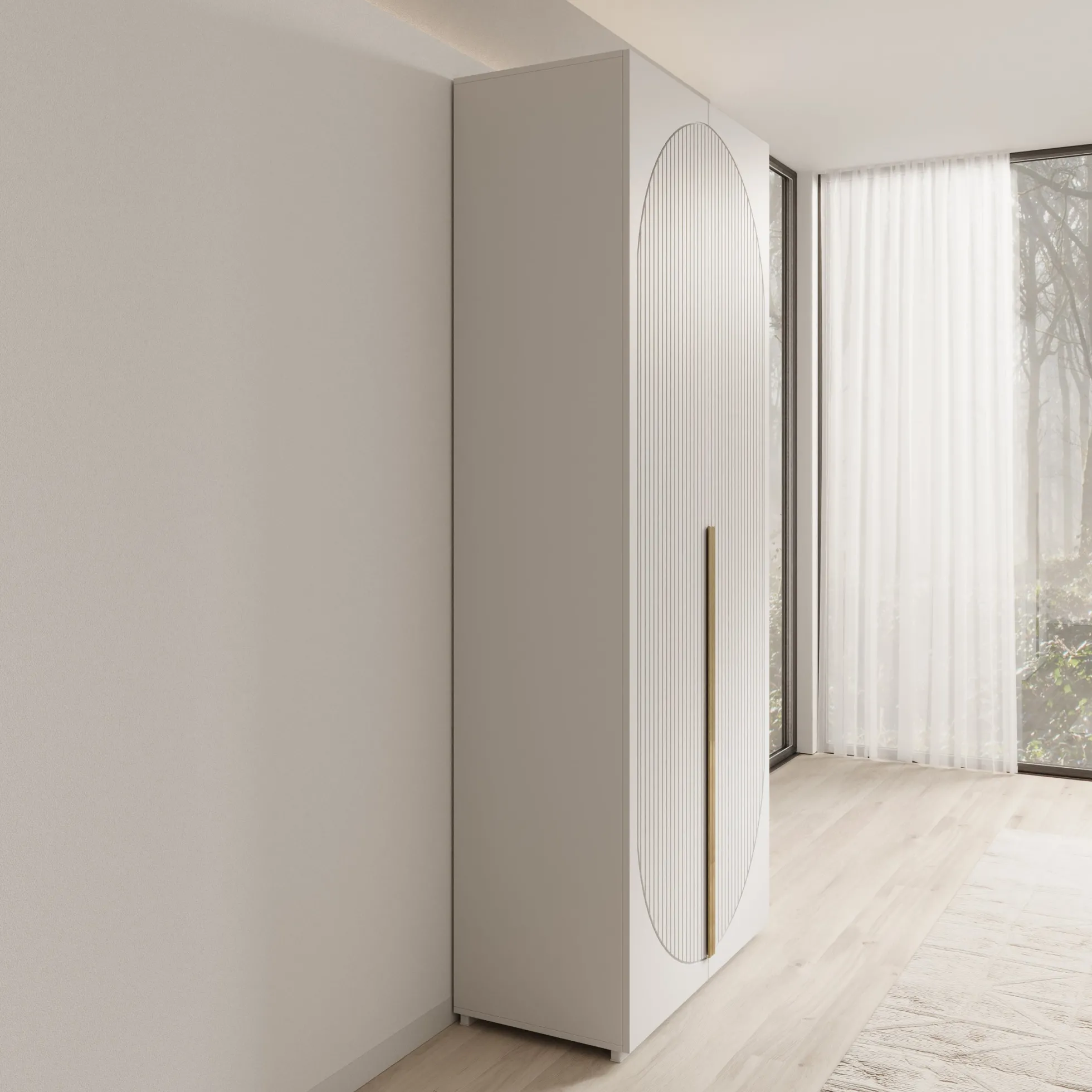 Mayfair - Kledingkast 2-deurs - Wit - 100x47x237 cm