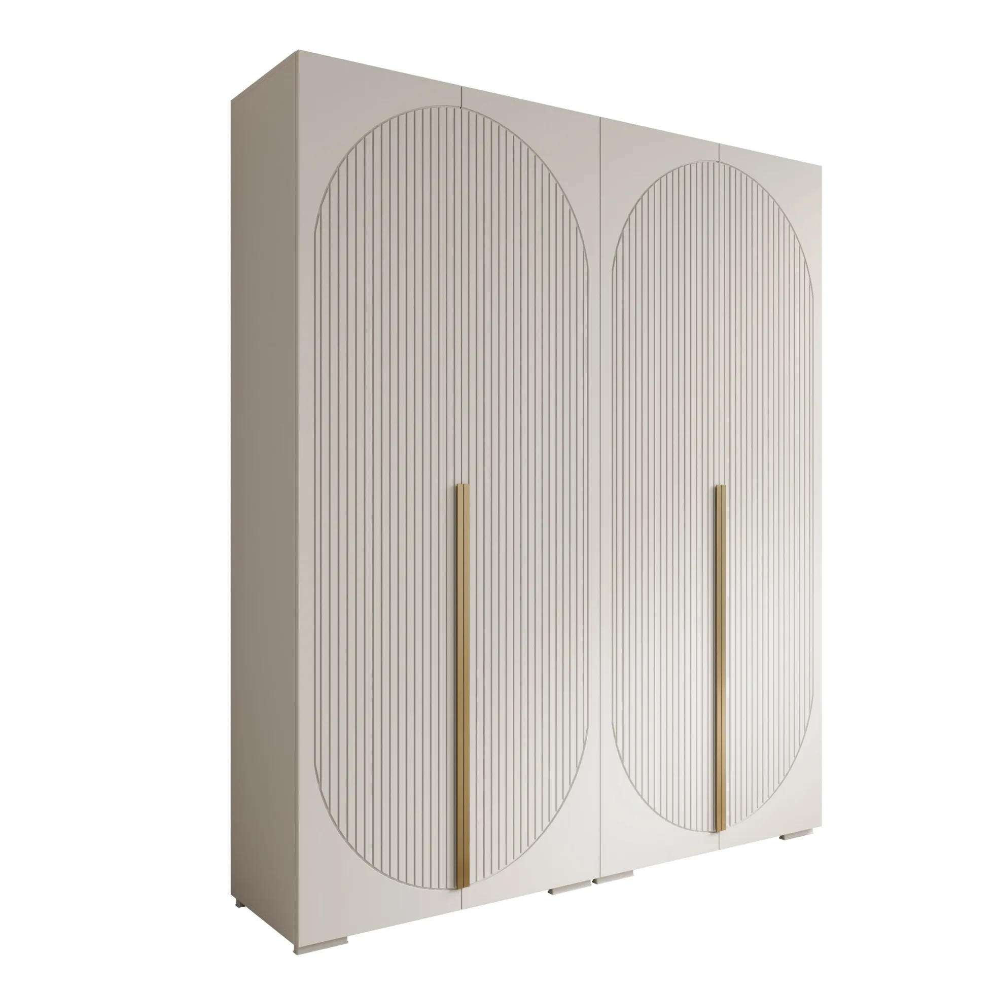 Mayfair - Kledingkast 4-deurs - Wit - 200x47x237 cm