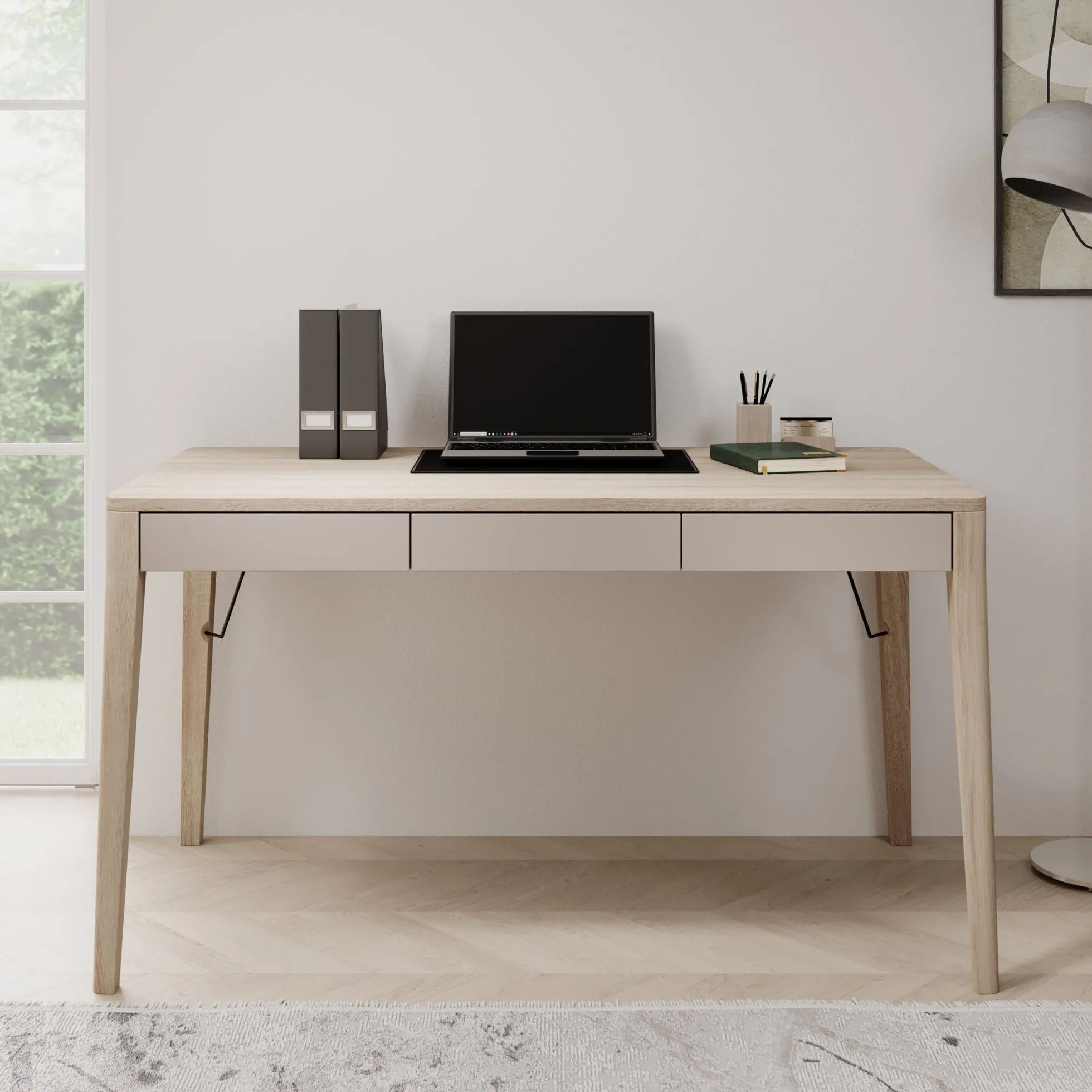 Mazar - Bureau - Licht Eiken - 139x71 cm