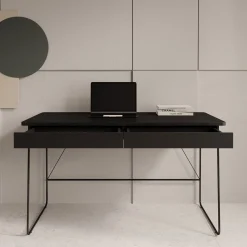 Medea - Bureau - Zwart - 135x67x77 cm