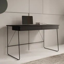 Medea - Bureau - Zwart - 135x67x77 cm