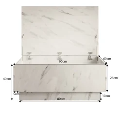 Micha - Salontafel met opbergruimte - Zwart