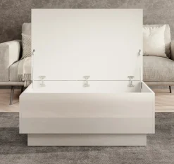 Micha - Salontafel met opbergruimte - Wit