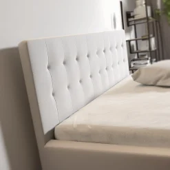 Milo - Tweepersoonsbed met lades - Wit - 180x200 cm