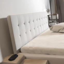 Milo - Tweepersoonsbed met lades - Wit - 160x200 cm