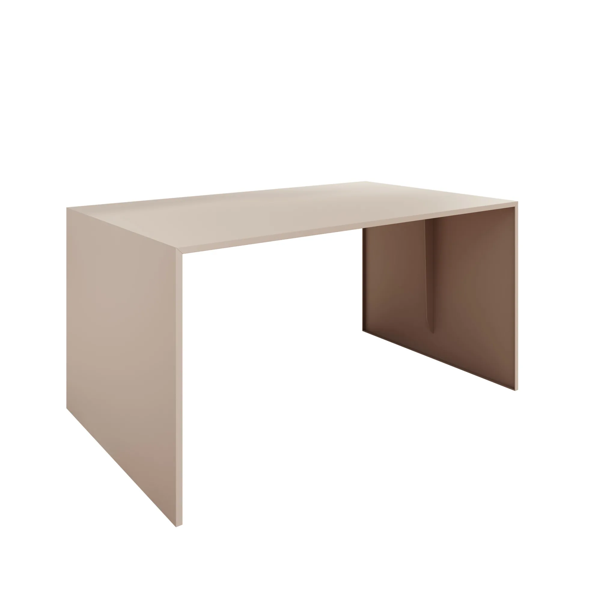 Miraal - Salontafel - Beige metaal - 100x60x50 cm