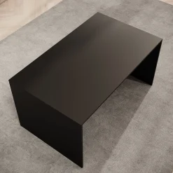 Miraal - Salontafel - Zwart metaal - 100x60x50 cm