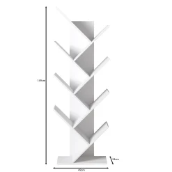 Mirabelle - Boekenkast - Eikenpatroon - 49x24x149 cm
