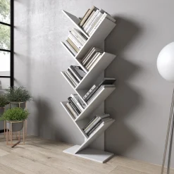 Mirabelle - Boekenkast - Wit - 49x24x149 cm