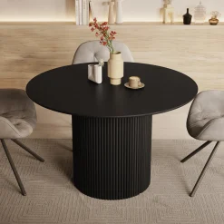 Modena - Eetkamertafel - Zwart - 120x120x76 cm