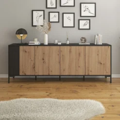 Molina - Dressoir - Eiken - 200x40x74 cm