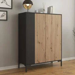 Molina - Dressoir - Eiken - 100x40x129 cm