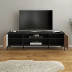 Molina - TV-Meubel - Zwart - 180 cm