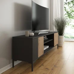 Molina - TV-Meubel - Zwart - 180 cm