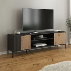 Molina - TV-Meubel - Zwart - 180 cm