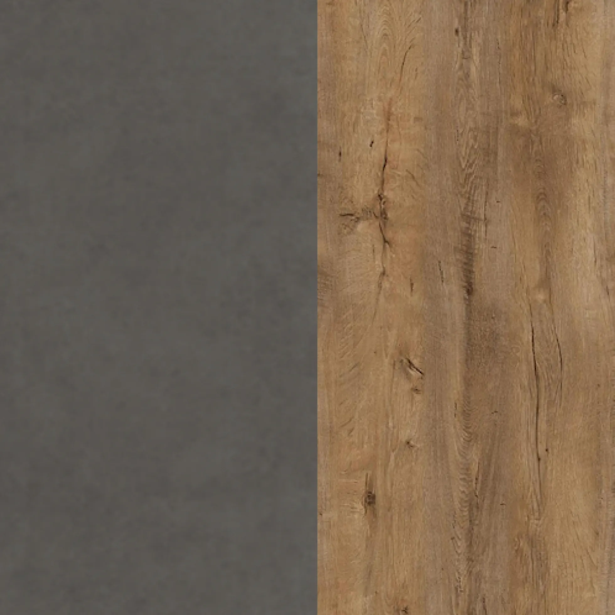 Monaco - Kledingkast 2-deurs - Eiken/grijs - 90x53x197 cm