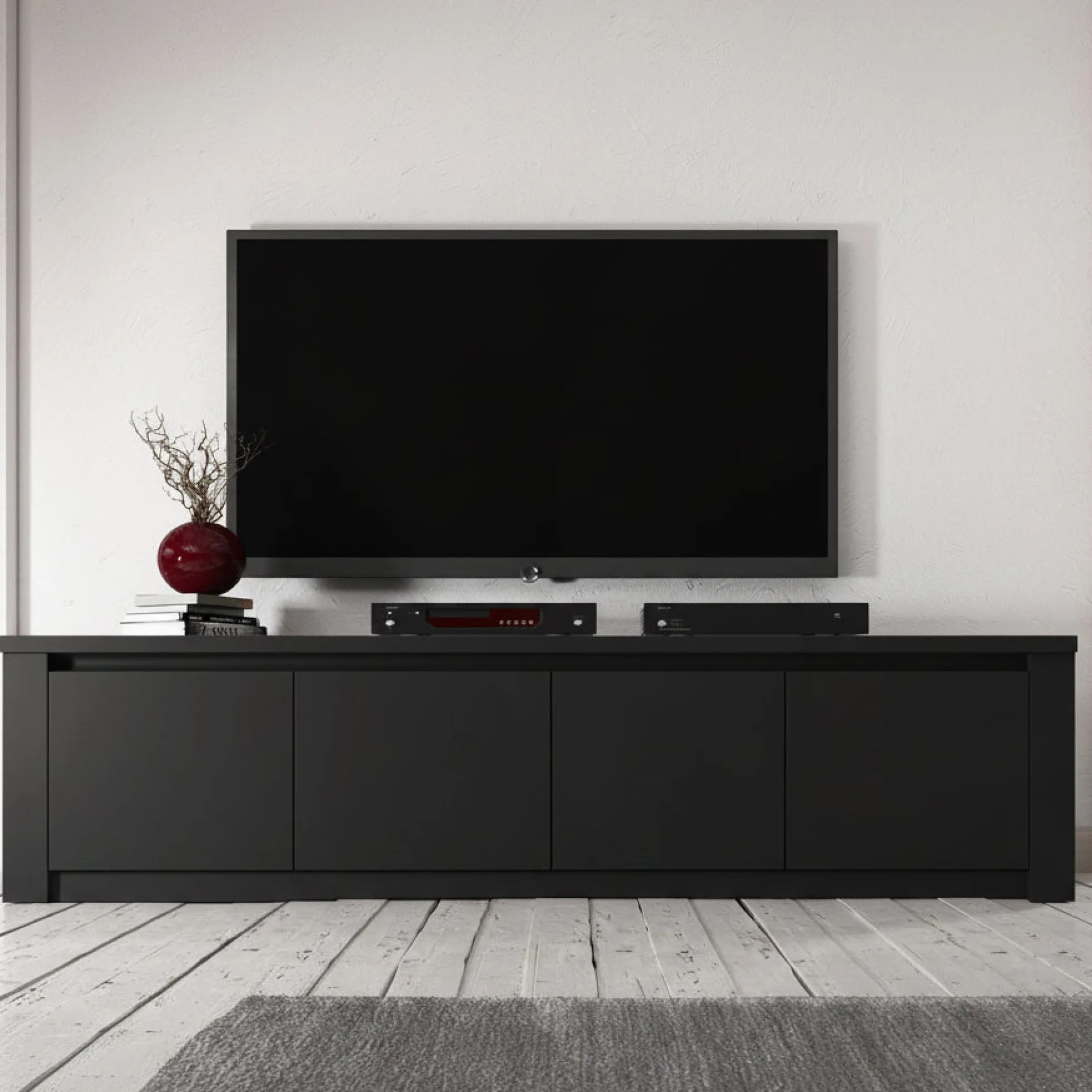 Monaco - TV-Meubel - Mat zwart - 170 cm