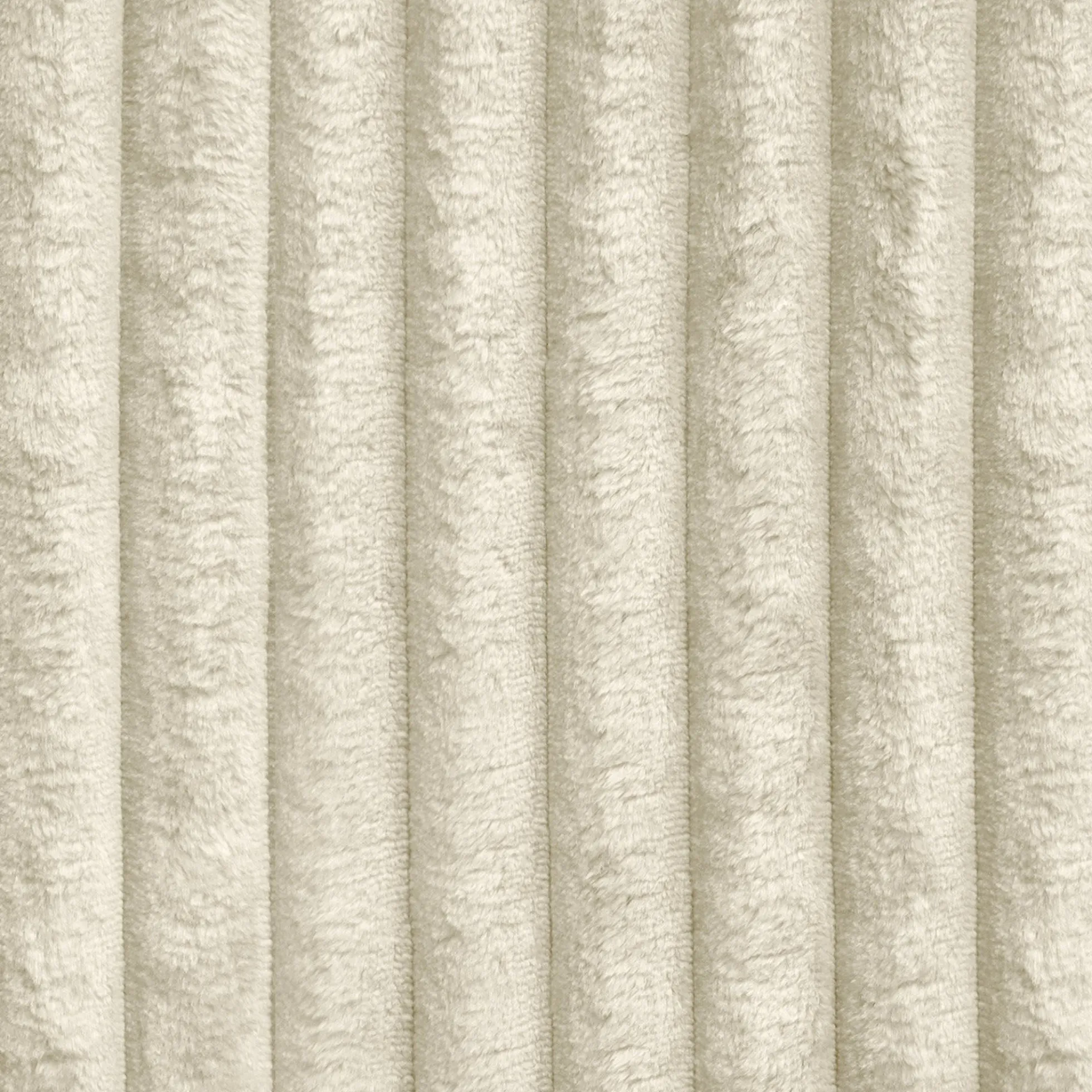 Monet - Hoekbank 4-zits met chaise longue - Fluffy ribstof beige - Lin