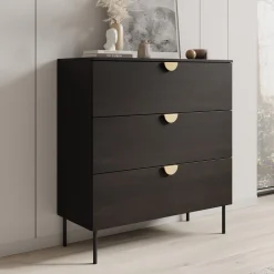 Monor - Ladekast - Zwart - 100x40x107 cm