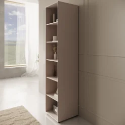 Montalo - Boekenkast - Beige - 45x45x206 cm