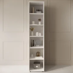 Montalo - Boekenkast - Wit - 45x45x206 cm