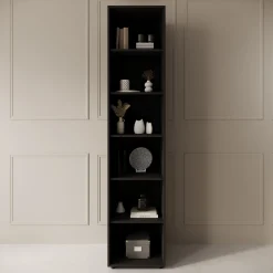 Montalo - Boekenkast - Zwart - 45x45x206 cm