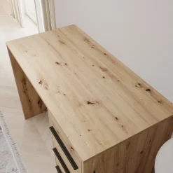Montalo - Bureau - Eikenpatroon - 120x60x75 cm