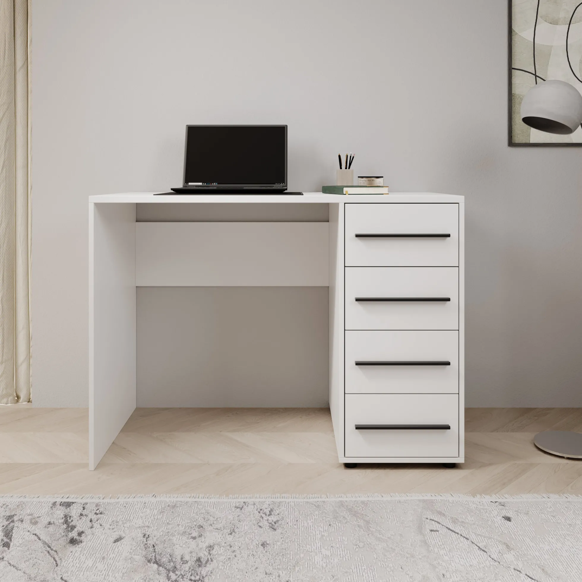 Montalo - Bureau - Wit - 120x60x75 cm
