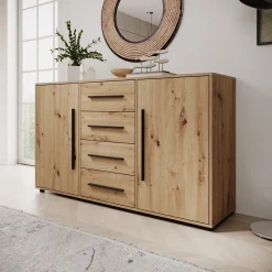 Montalo - Dressoir - Eikenpatroon - 150x40x87 cm