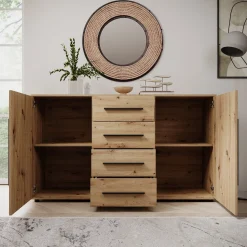 Montalo - Dressoir - Eikenpatroon - 150x40x87 cm