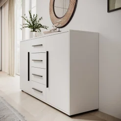Montalo - Dressoir - Wit - 150x40x87 cm