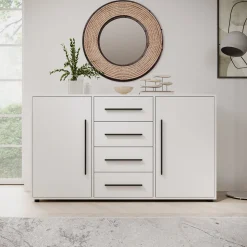 Montalo - Dressoir - Wit - 150x40x87 cm