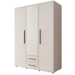 Montalo - Kledingkast 3-deurs - Beige - 150x59x206 cm
