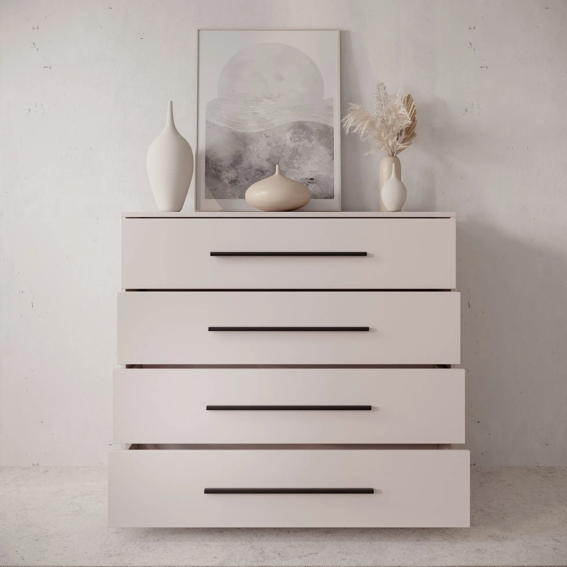 Montalo - Ladekast - Beige - 99x40x87 cm