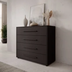 Montalo - Ladekast - Zwart - 99x40x87 cm
