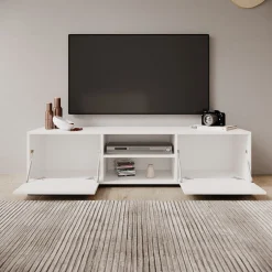 Montalo - TV-Meubel - Wit - 150x40x38 cm