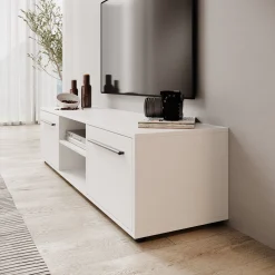 Montalo - TV-Meubel - Wit - 150x40x38 cm