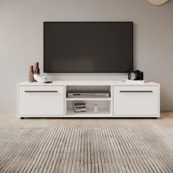 Montalo - TV-Meubel - Wit - 150x40x38 cm