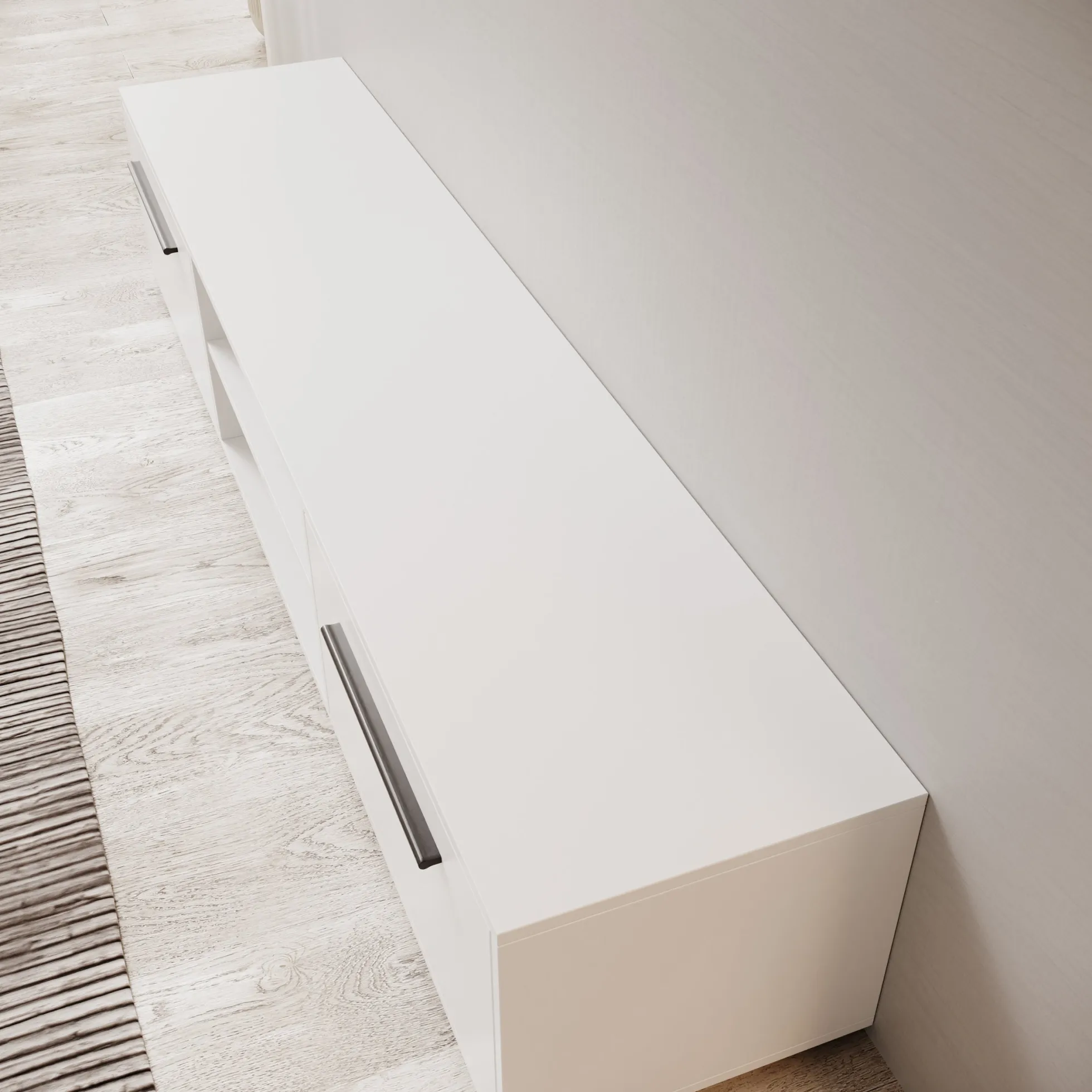Montalo - TV-Meubel - Wit - 190x40x38 cm