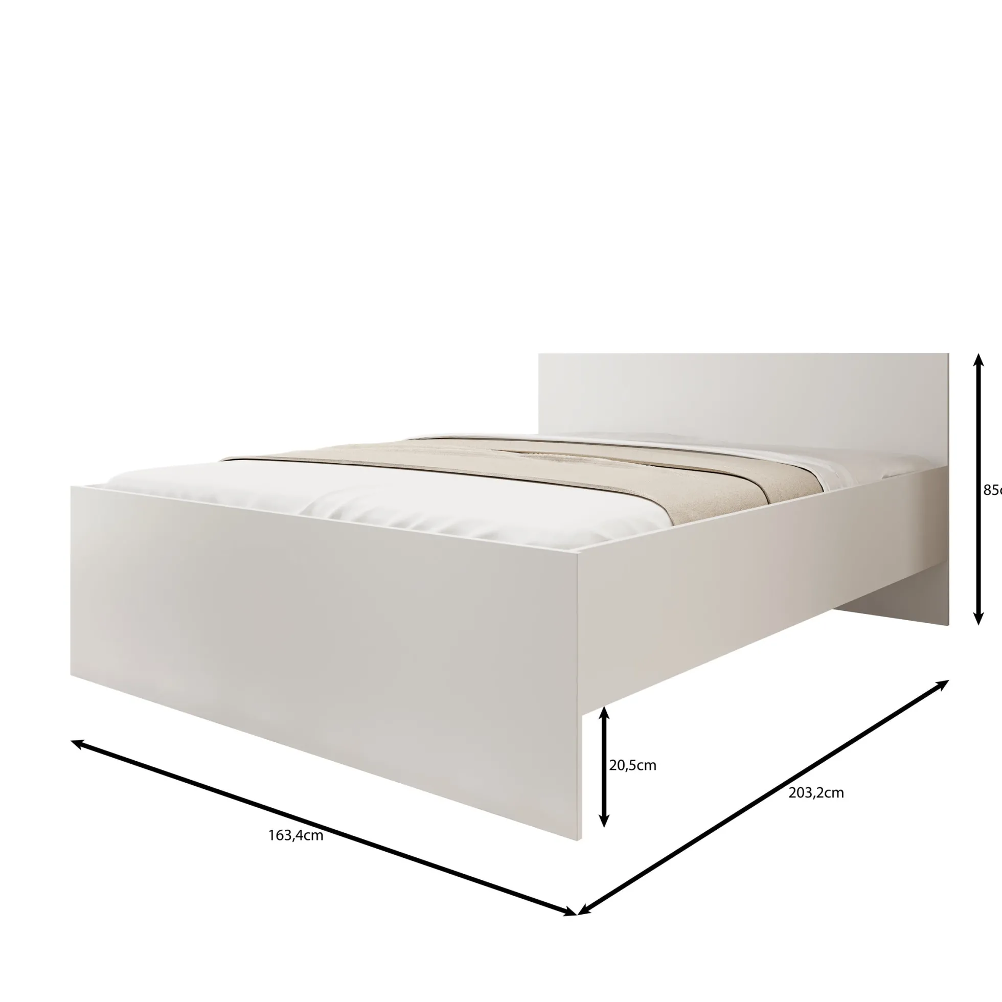 Montalo - Tweepersoonsbed - Beige - 160x200 cm