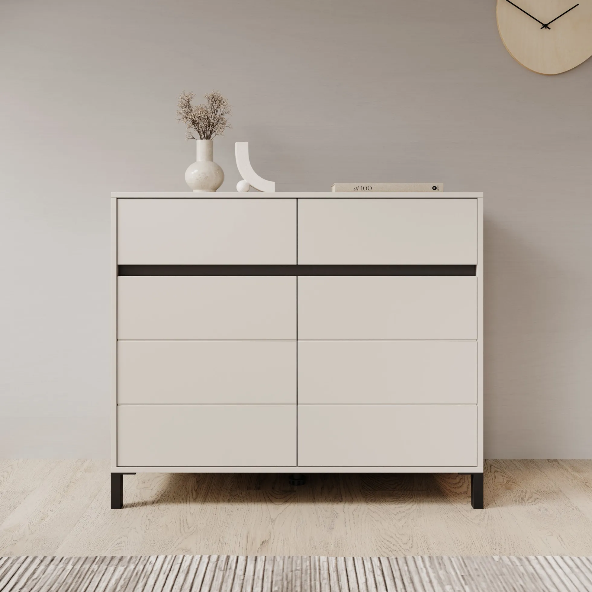 Montellini - Dressoir - Beige - 106x40x90 cm