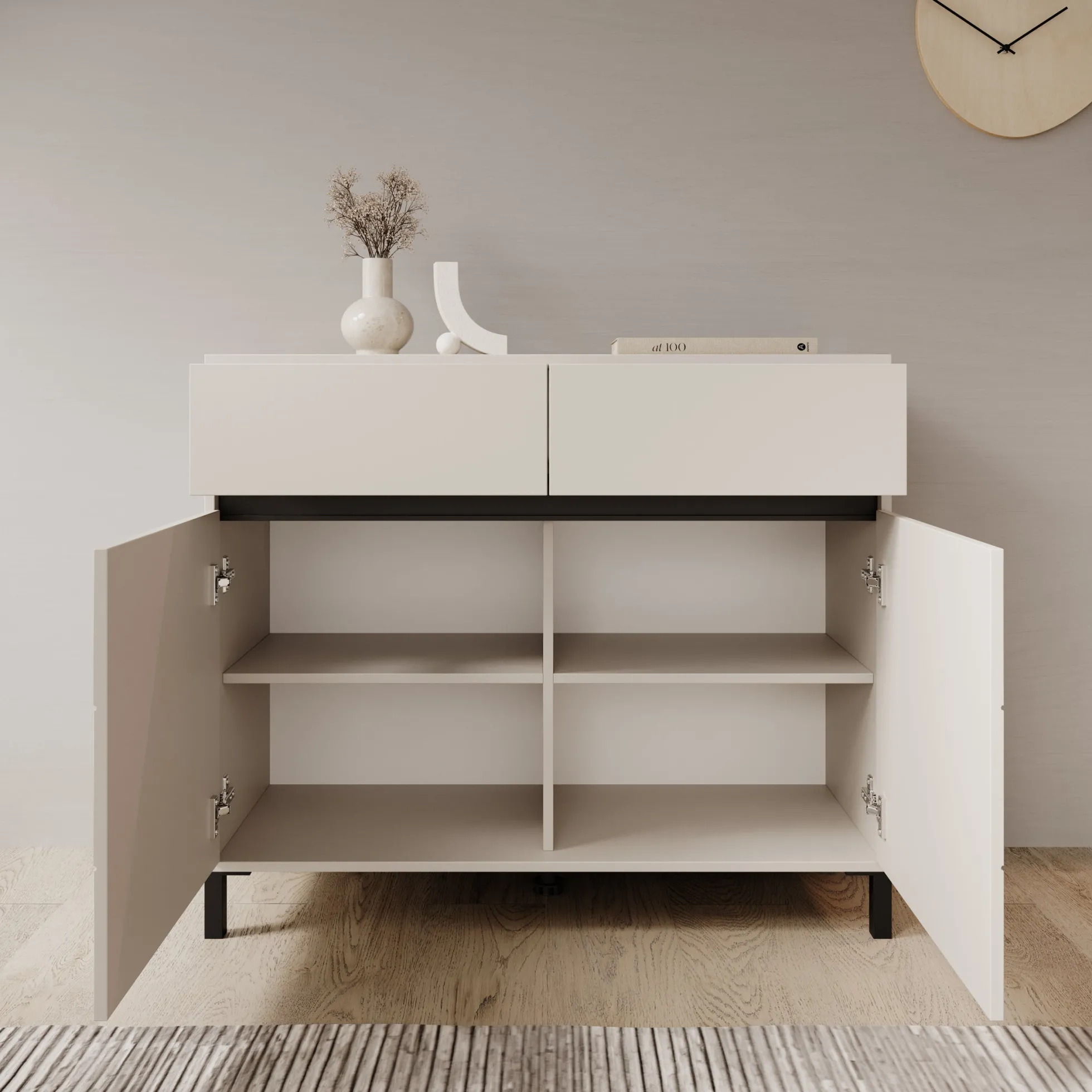 Montellini - Dressoir - Beige - 106x40x90 cm