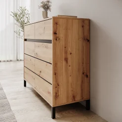 Montellini - Dressoir - Eikenpatroon - 106x40x90 cm