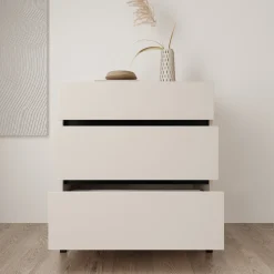 Montellini - Ladekast met 3 lades - Beige - 80x40x90 cm
