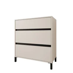 Montellini - Ladekast met 3 lades - Beige - 80x40x90 cm