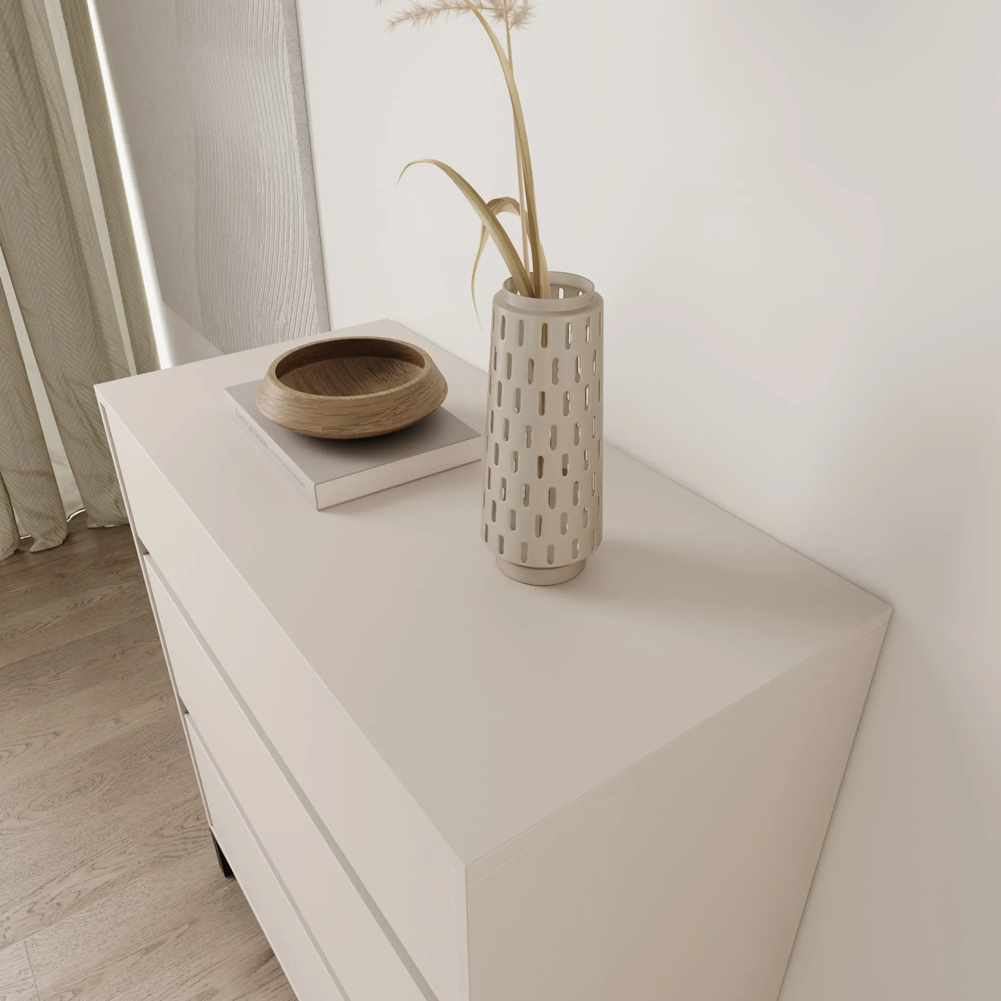 Montellini - Ladekast met 3 lades - Beige - 80x40x90 cm