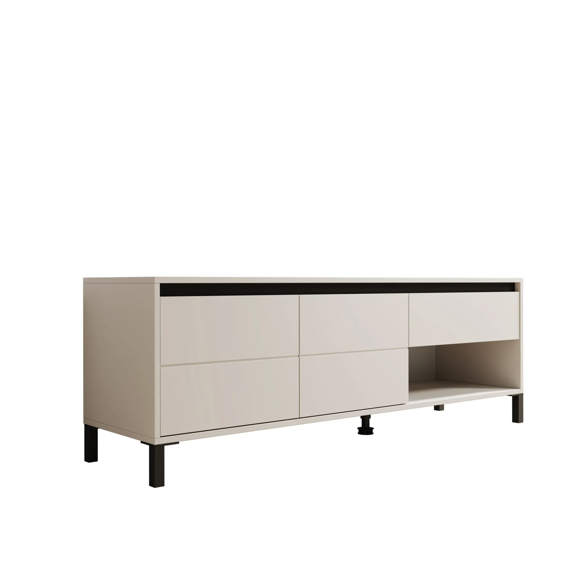 Montellini - TV-Meubel - Beige - 151x40x52 cm