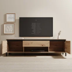 Montellini - TV-Meubel - Eikenpatroon - 183x40x52 cm