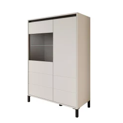 Montellini - Vitrinekast - Beige - 93x40x135 cm