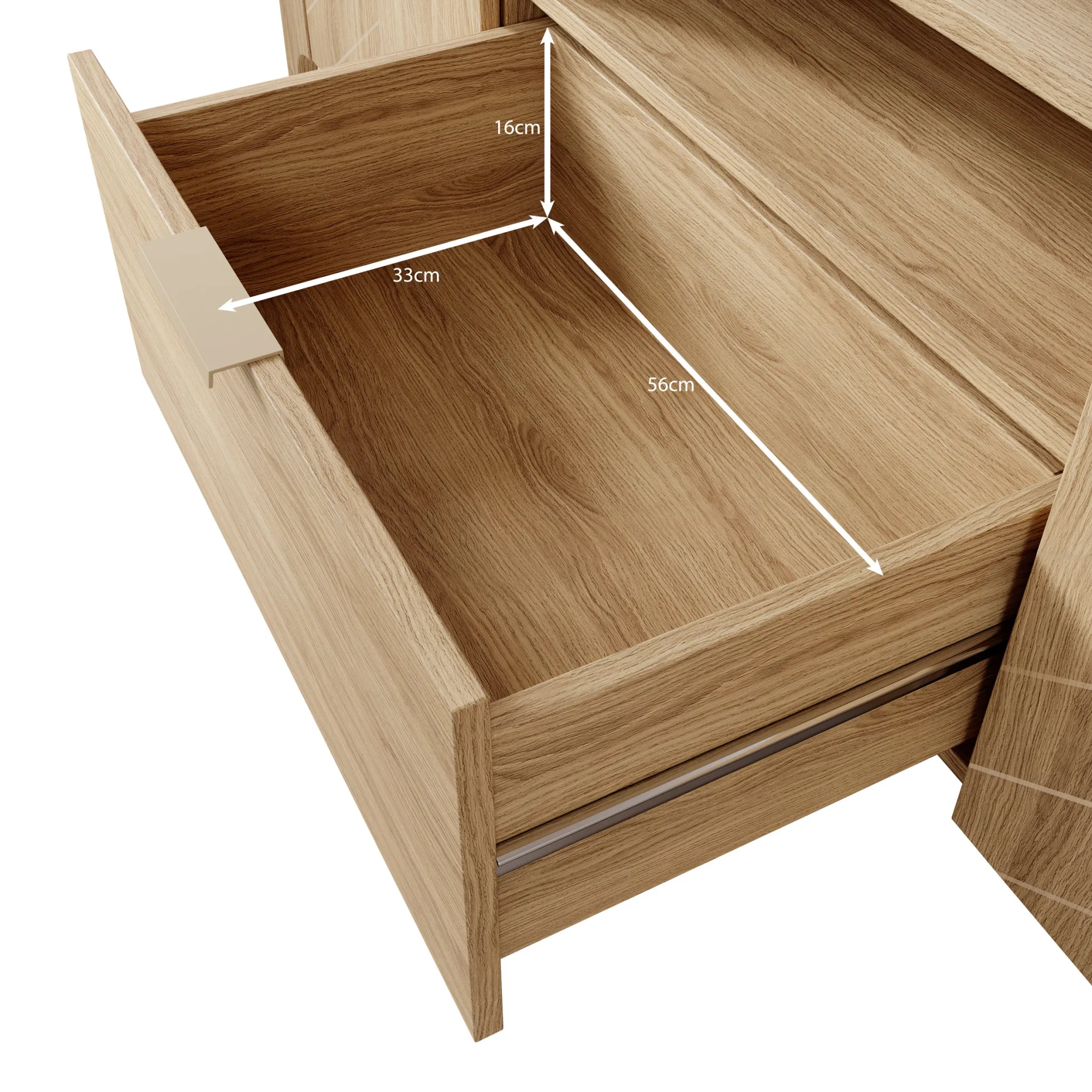 Montera - TV-Meubel - Eikenpatroon - 160x41x58 cm